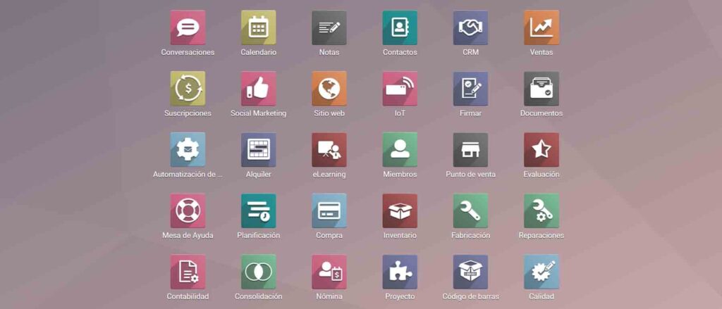 Aplicaciones de Odoo para Pymes Fairhall Solutions
